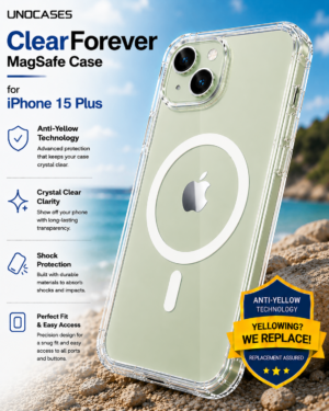 UNOCASES ClearForever MagSafe Case – iPhone 15 Plus