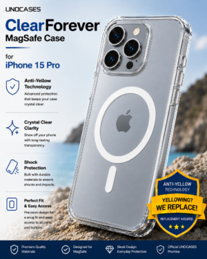 UNOCASES ClearForever MagSafe Case – iPhone 15 Pro