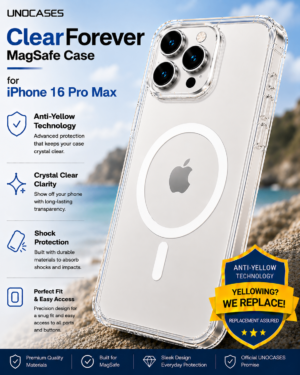 UNOCASES ClearForever MagSafe Case – iPhone 16 Pro Max