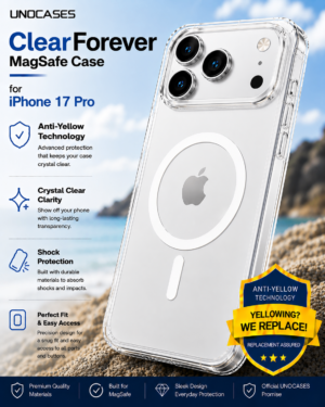 UNOCASES ClearForever MagSafe Case – iPhone 17 Pro