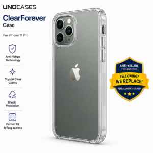 UNOCASES ClearForever Anti-Yellow Clear Case for iPhone 11 Pro
