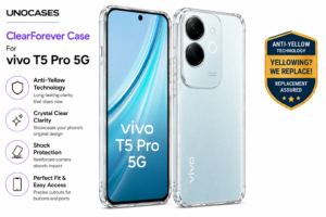 UNOCASES ClearForever Case – VIVO T5 Pro 5G