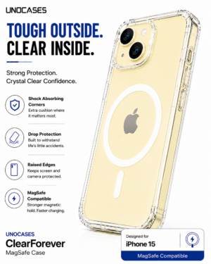 UNOCASES ClearForever MagSafe Case – iPhone 15
