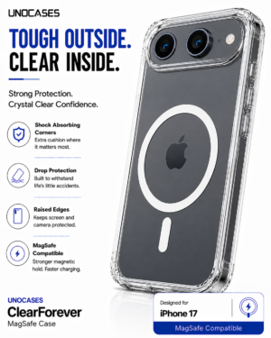 UNOCASES ClearForever MagSafe Case – iPhone 17