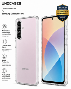 UNOCASES ClearForever Case – Samsung Galaxy F36 5G