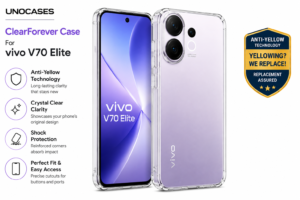 UNOCASES ClearForever Case – VIVO V70 Elite