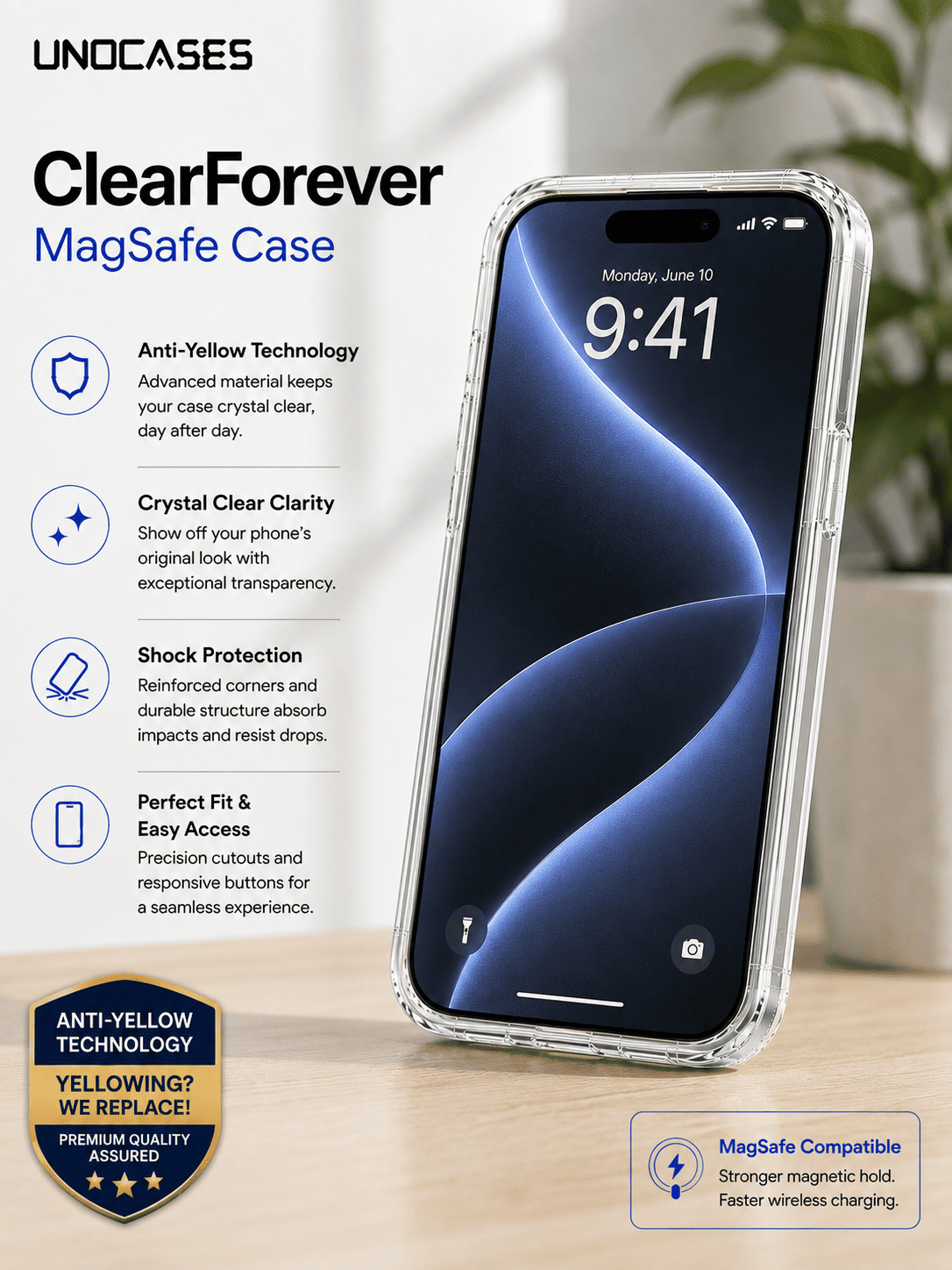 UNOCASES ClearForever MagSafe Case – iPhone 13 Pro Max - Image 4