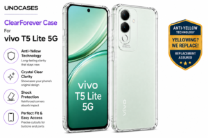 UNOCASES ClearForever Case – VIVO T5 Lite 5G