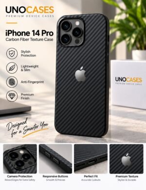 UNOCASES CarbonEdge Case for iPhone 14 Pro