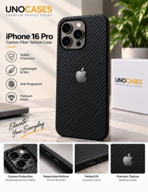 UNOCASES CarbonEdge Case for iPhone 16 Pro