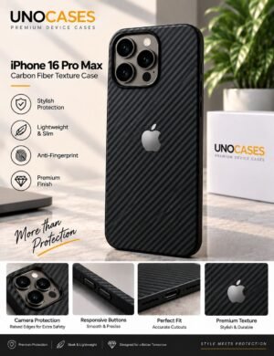 UNOCASES CarbonEdge Case for iPhone 16 Pro Max