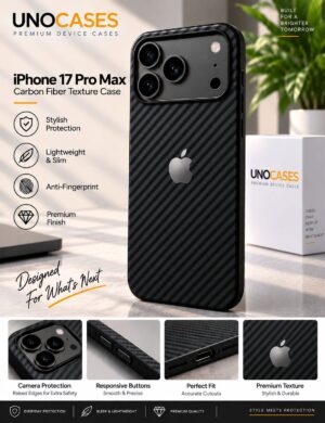 UNOCASES CarbonEdge Case for iPhone 17 Pro Max
