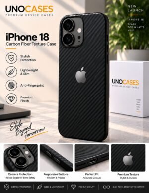 UNOCASES CarbonEdge Case for iPhone 18