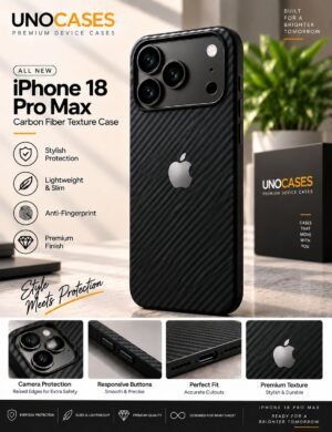 UNOCASES CarbonEdge Case for iPhone 18 Pro Max