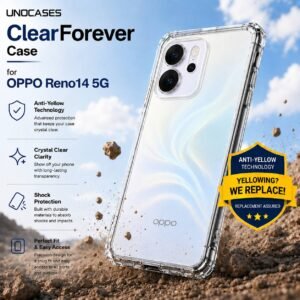 UNOCASES ClearForever Case – OPPO Reno14 5G