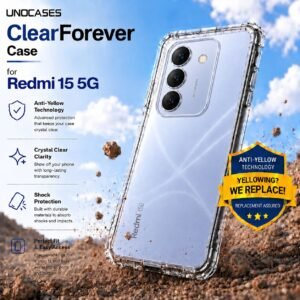 UNOCASES ClearForever Case – Redmi 15 5G