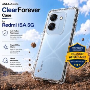 UNOCASES ClearForever Case – Redmi 15A 5G
