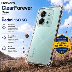 UNOCASES ClearForever Case – Redmi 15C 5G