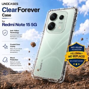 UNOCASES ClearForever Case – Redmi Note 15 5G