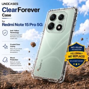 UNOCASES ClearForever Case – Redmi Note 15 Pro 5G