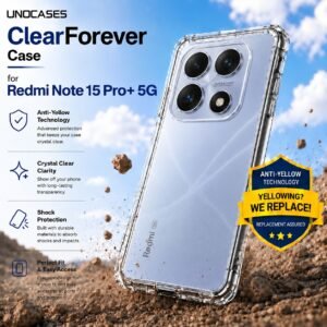 UNOCASES ClearForever Case – Redmi Note 15 Pro+ 5G